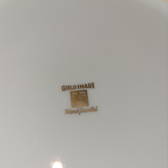 Gold Imari Plate Vintage Japanese Imari Plate Floral Gold Imari 11" - Picture 4 of 9